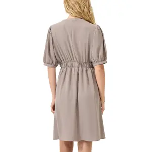 Fluid Soft Tunic Dress with Elasticated Waist Women QS image-5