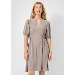 Fluid Soft Tunic Dress with Elasticated Waist Women QS image-6