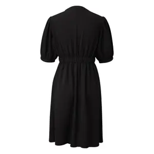 Fluid Tunic Dress with Elasticated Waist for Women QS image-1