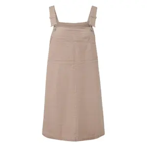 Short Overall Dress with Adjustable Straps Women QS image-0