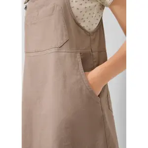 Short Overall Dress with Adjustable Straps Women QS image-3