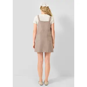Short Overall Dress with Adjustable Straps Women QS image-4