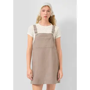 Short Overall Dress with Adjustable Straps Women QS image-6