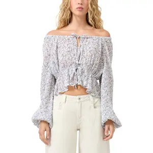 Printed women's blouse QS Carmen Regular Fit image-2