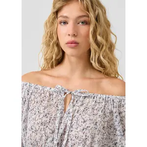 Printed women's blouse QS Carmen Regular Fit image-3