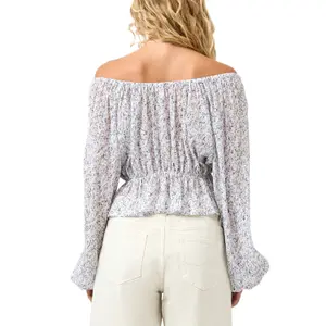 Printed women's blouse QS Carmen Regular Fit image-5