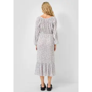 Floral Print Long Dress Women QS image-4