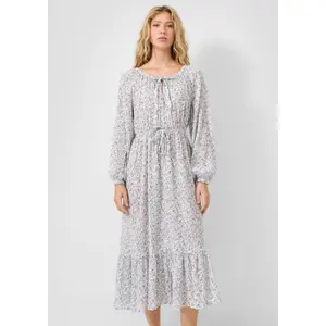 Floral Print Long Dress Women QS image-6