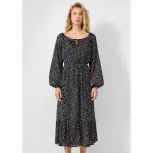 Floral Print Long Dress Women QS image-6