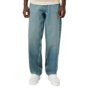 Straight five-pocket mid-rise jeans QS image-2
