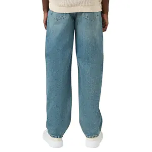 Straight five-pocket mid-rise jeans QS image-5