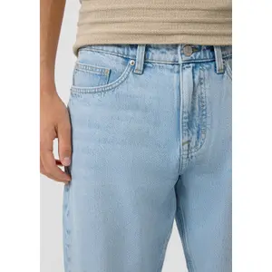 Straight five-pocket mid-rise jeans QS Pete image-3