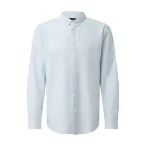 Long Sleeve Shirt with Embroidered Details and Curved Hem QS image-0
