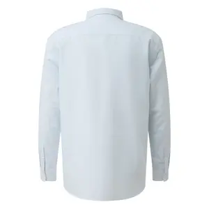 Long Sleeve Shirt with Embroidered Details and Curved Hem QS image-1