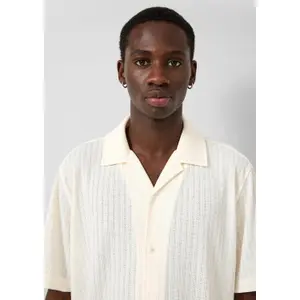 Textured knit shirt QS image-3
