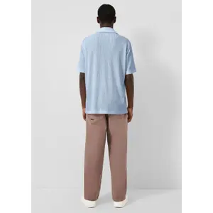 Textured knit shirt QS image-4