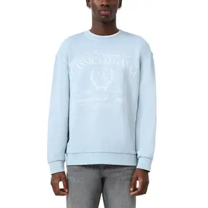 Faded Crew Neck Sweatshirt QS image-2
