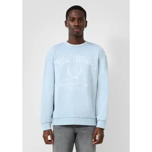 Faded Crew Neck Sweatshirt QS image-6