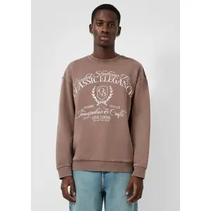 Faded Crew Neck Sweatshirt QS image-6