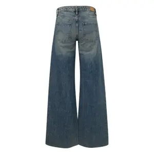 Women's Five-Pocket Wide Leg Jeans Raw Hem QS Catie image-1