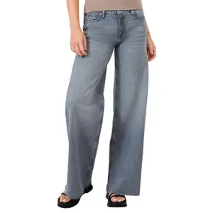 Women's Distressed Wide Leg Jeans QS Catie image-2