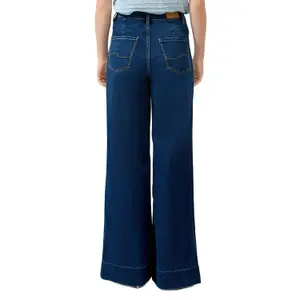 High-Waisted Bootcut Jeans for Women QS stretch image-5