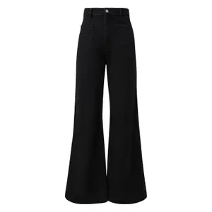 High-Waisted Bootcut Jeans for Women QS stretch image-0