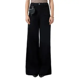 High-Waisted Bootcut Jeans for Women QS stretch image-2
