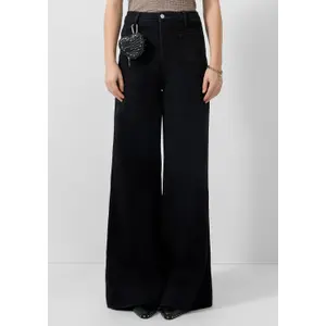 High-Waisted Bootcut Jeans for Women QS stretch image-6