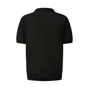 Textured Fine Knit Polo QS image-1