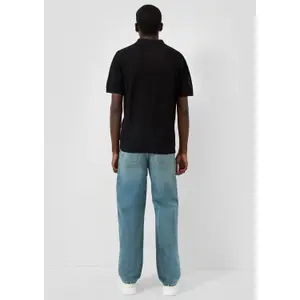 Textured Fine Knit Polo QS image-4