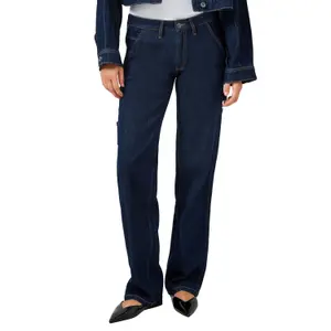 Mid-Rise Slim Cargo Pocket Jeans Women QS Catie image-2