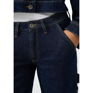 Mid-Rise Slim Cargo Pocket Jeans Women QS Catie image-3