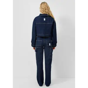 Mid-Rise Slim Cargo Pocket Jeans Women QS Catie image-4