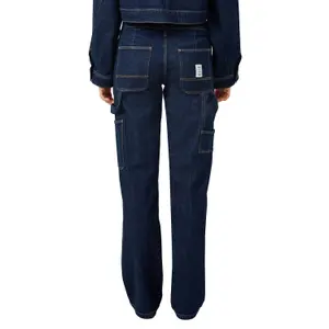 Mid-Rise Slim Cargo Pocket Jeans Women QS Catie image-5