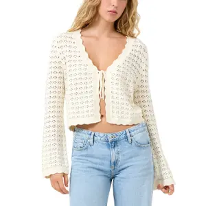 Women's Cardigan with Bow QS image-2