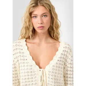 Women's Cardigan with Bow QS image-3