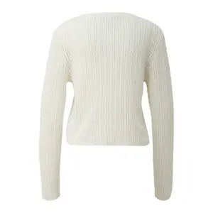 Delicate Openwork Pattern Cardigan Women QS image-1
