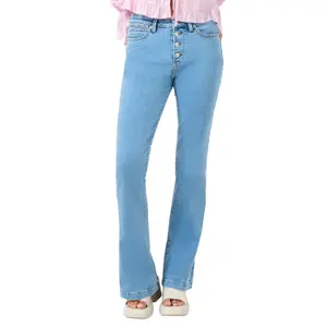 High-waisted flare jeans for women QS Reena image-2