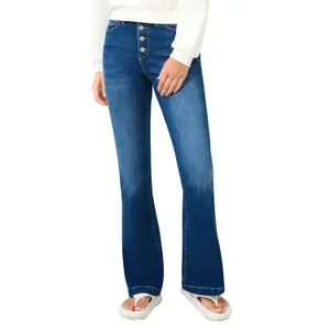 High-waisted flare jeans for women QS Reena image-2