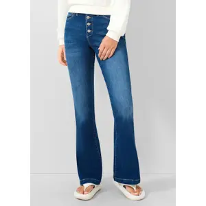 High-waisted flare jeans for women QS Reena image-6