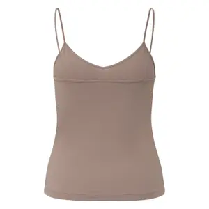 Γυναικείο Slim Fit Τ-shirt από ζέρσεϊ με spaghetti straps QS image-1