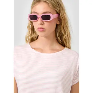 T-shirt Loose Fit σε μείγματα modal για γυναίκες QS image-3