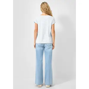 T-shirt Loose Fit σε μείγματα modal για γυναίκες QS image-4