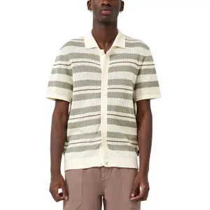 Striped Knit Cardigan QS image-2