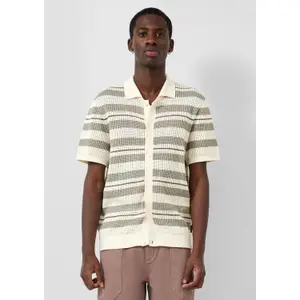 Striped Knit Cardigan QS image-6
