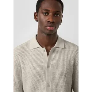 Striped Knit Cardigan QS image-1