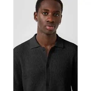 Striped Knit Cardigan QS image-1