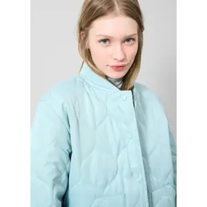 Women's Padded Jacket with Patch Pockets QS image-3