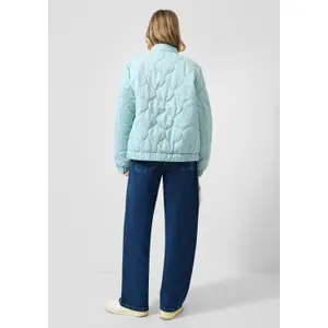 Women's Padded Jacket with Patch Pockets QS image-4